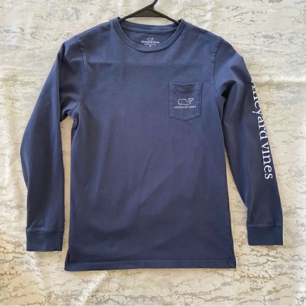 Vineyard Vines Long Sleeve Logo Whale Tee
